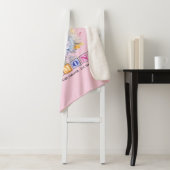 60e Diamanten jubileum gerbera bloemen roze Sherpa Deken (In situ)