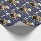 60e diamanten trouwdag ring foto aangepast cadeaupapier (Hoek)