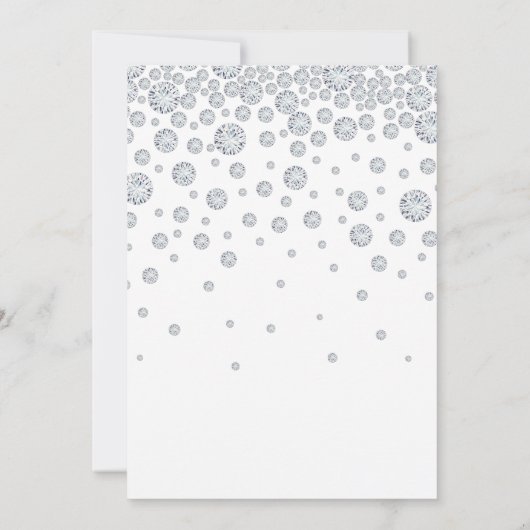 60e diamanten trouwdag twee zwanen wit kaart (Achterkant)