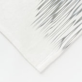 60e diamantherdenking: witte zwanen uit liefde fleece deken (Hoek)