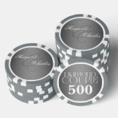 60e Diamond Jubileum | Aangepaste poker chips (Opstapeling)