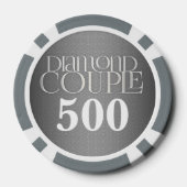 60e Diamond Jubileum | Aangepaste poker chips (Achterkant)
