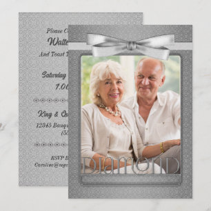 60e Diamond Jubileum Damask Party met foto Kaart