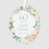 60e Diamond Jubileum Foto Rozen Garland Ornament (voorkant)