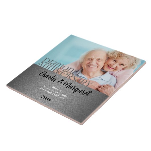 60e Diamond Jubileum Foto Tegeltje (Zijkant)