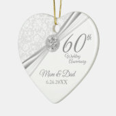 60e Diamond-Jubileum Keramisch Ornament (Links)
