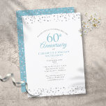 60e Diamond Jubileum Love Hearts Confetti Kaart<br><div class="desc">Met een delicaat confetti-liefhebber,  kun je je personaliseren met je speciale diamantverjaardagsdetails van 60 jaar in het hoofdletterschrift. Ontworpen door: Thisnotme©</div>