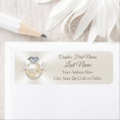 60e Diamond Jubileum retour adreslabels Etiket (Insitu)