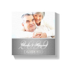 60e Diamond Jubileum Silver Damask 8x8 Foto