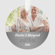 60e Diamond Jubileum Silver Damask Foto