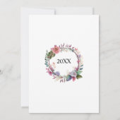 60e Diamond Surprise Wedding Jubileum Floral Kaart (Achterkant)