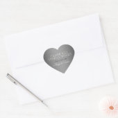 60e Diamond Wedding Annivsersary Hart Sticker (Envelop)