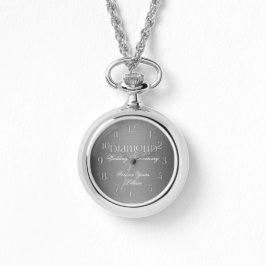 60e Diamond Wedding Annivsersary Horloge