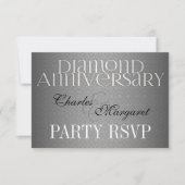 60e Diamond Wedding Annivsersary RSVP (Voorkant)
