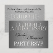 60e Diamond Wedding Annivsersary RSVP (Voorkant / Achterkant)