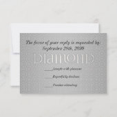 60e Diamond Wedding Annivsersary RSVP Kaartje (Achterkant)