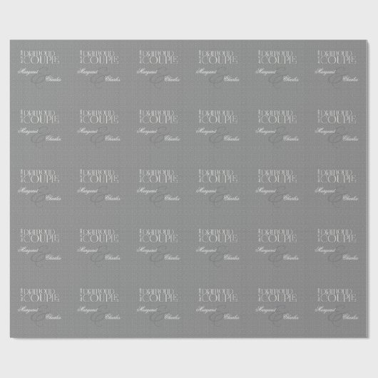 60e Diamond Wedding Jubileum Cadeaupapier (Vlak)