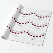 60e Diamond Wedding Jubileum Cadeaupapier (Uitgerold)