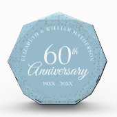 60e Diamond Wedding Jubileum Confetti Fotoblokken (Voorkant)