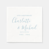 60e Diamond Wedding Jubileum Elegant Script Servet (Voorkant)