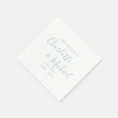 60e Diamond Wedding Jubileum Elegant Script Servet (Hoek)