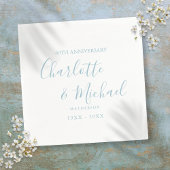 60e Diamond Wedding Jubileum Elegant Script Servet