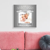 60e Diamond Wedding Jubileum foto Canvas Afdruk (Insitu (Woonkamer))