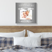 60e Diamond Wedding Jubileum foto Canvas Afdruk (Insitu (Slaapkamer))