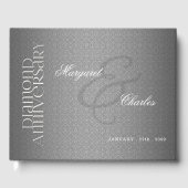 60e Diamond Wedding Jubileum Foto Party Gastenboek (Voorkant)