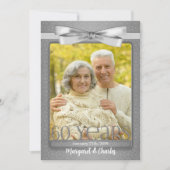 60e Diamond Wedding Jubileum Foto Party Kaart (Voorkant)
