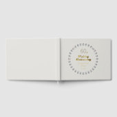 60e Diamond Wedding Jubileum Gold Typografie Gastenboek (Volledig)