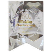 60e Diamond Wedding Jubileum Gold Typografie Vlaggetjes (Derde vlag)