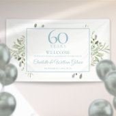 60e Diamond Wedding Jubileum Greenery Welkom Spandoek