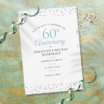 60e Diamond Wedding Jubileum Hearts Confetti Save The Date<br><div class="desc">Met een delicaat liefdeshartenconfetti. Pas uw speciale diamantjubileum van 60 jaar aan,  sla de datuminformatie op in het hoofdletterschrift. Ontworpen door: Thisnotme©</div>