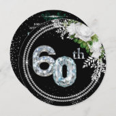 60e Diamond Wedding Jubileum Kaart (Voorkant / Achterkant)