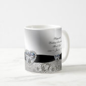60e Diamond Wedding Jubileum Koffee Mok (Voorkant rechts)