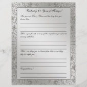 60e Diamond Wedding Jubileum Letterhead (Voorkant)