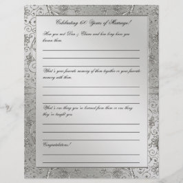 60e Diamond Wedding Jubileum Letterhead