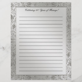 60e Diamond Wedding Jubileum Letterhead