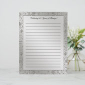 60e Diamond Wedding Jubileum Letterhead (Staand voorkant)