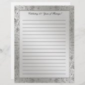 60e Diamond Wedding Jubileum Letterhead (Voorkant / Achterkant)