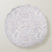 60e Diamond Wedding Jubileum Paisley Pattern Rond Kussen (Achterkant)