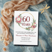 60e Diamond Wedding Jubileum Save The Date