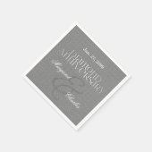 60e Diamond Wedding Jubileum Silver Servet (Hoek)