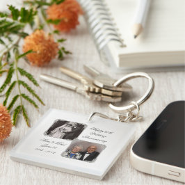 60e Diamond Wedding Jubileum Sleutelhanger