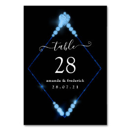 60e Diamond Wedding Jubileum Table Number Kaart