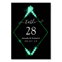 60e Diamond Wedding Jubileum Table Number Kaart