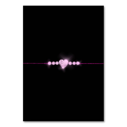 60e Diamond Wedding Jubileum Table Number Kaart (Achterkant)