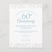 60e Diamond Wedding Jubileum Verander de datum  Aankondigingskaart (Voorkant)