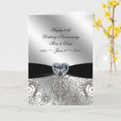 60e Diamond Wedding Jubileum Wenskaart Kaart (Gele Bloem)